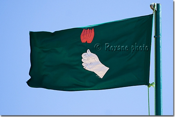 Drapeau de l'UPK - PUK flag - Amadiya - Amedi - Amedy - Amadiyah - Amadiyeh
