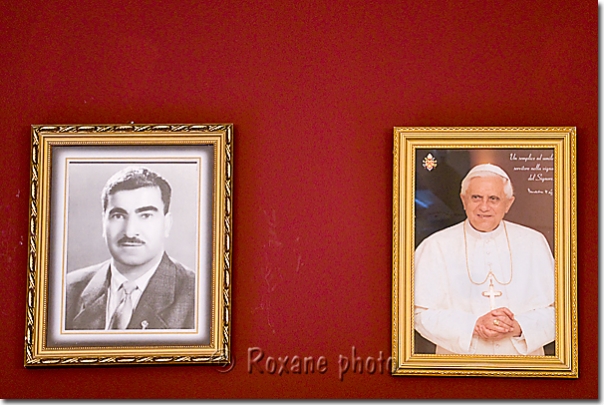 Mustafa Barzani et Benoît XVI - Evêché - Bishopric - Ankawa - Ainkawa  Einkawa