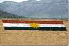 Drapeau kurde - Barrage de Duhok - Kurdish flag - Duhok's dam - Dohuk  Duhok - Dahouk - Dahuk