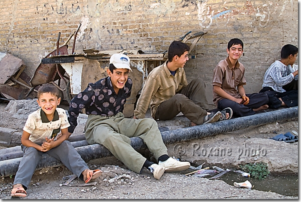 Adolescents - Teenagers - Citadelle d'Erbil - Erbil's citadel - Arbil - Hewler - Hawler