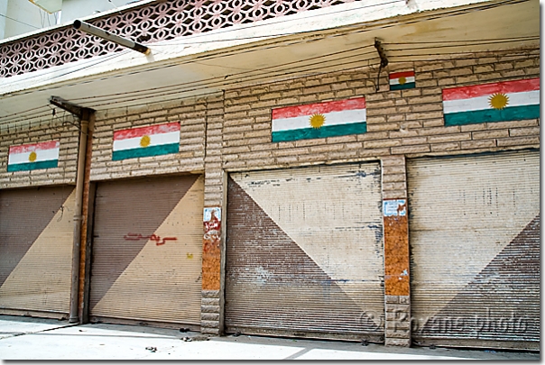 Drapeaux kurdes - Kurdish flags - Kirkouk - Kirkuk - Karkuk