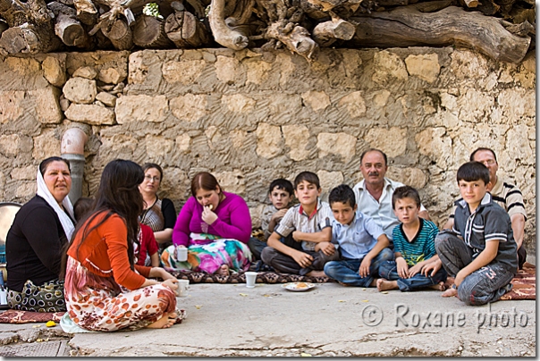 Famille yézidie - Yazidi family - Lalesh - Lalish