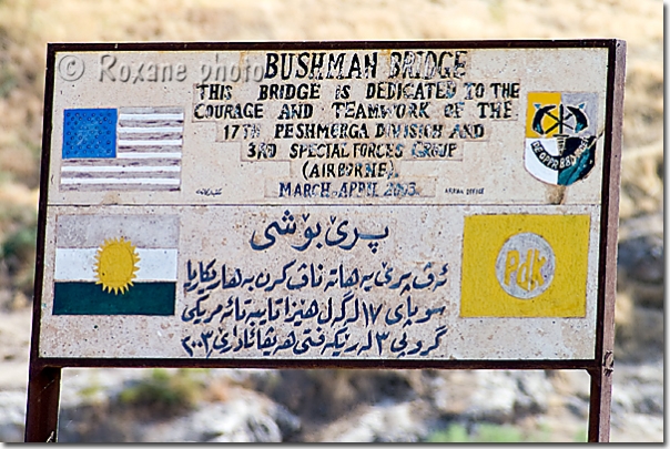 Pont Bushman - Bushman bridge - Route de Mossoul - Mosul road