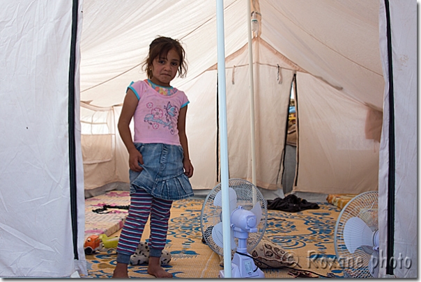 Tente du camp de déplacés de Khank - Tent of Khanki IDP camp - Khanik - Khanke