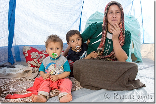 Famille de réfugiés - Refugees family - Lalesh - Lalish