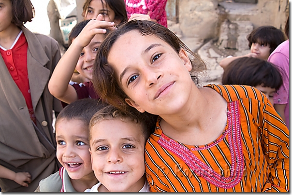 Enfants kurdes - Kurdish children - Citadelle d'Erbil - Erbil's citadel - Arbil - Hewler - Hawler