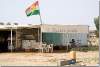 Drapeau kurde - Kurdish flag - Kirkuk road